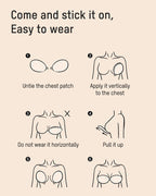 Sujetador push-up invisible adhesivo con cierre frontal (2 pares)