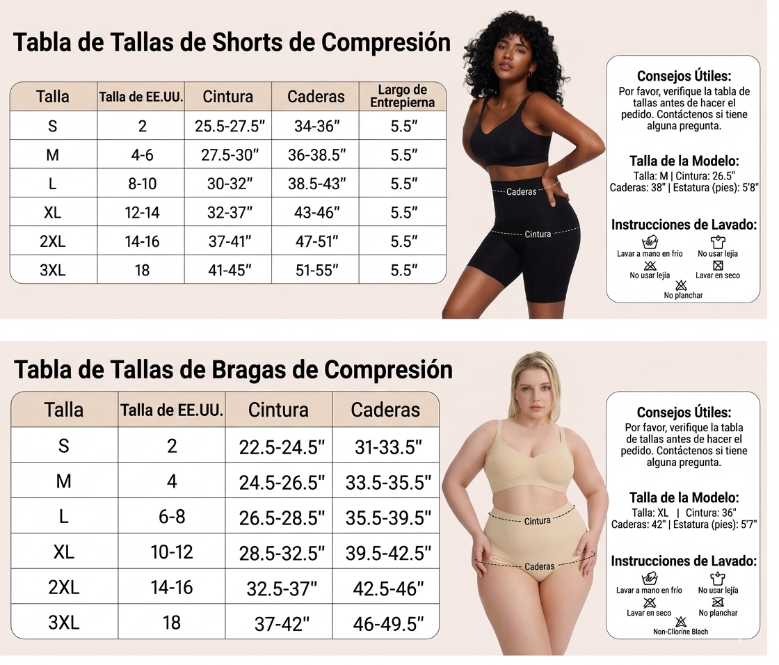 Pack x6  Braguitas tipo bóxer sin costuras de talle alto para mujer con control de abdomen.