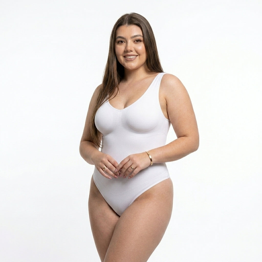 Body de canalé con escote