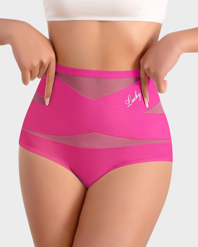 Braguitas moldeadoras sin costuras de talle alto con control de abdomen (paquete de 4/8)