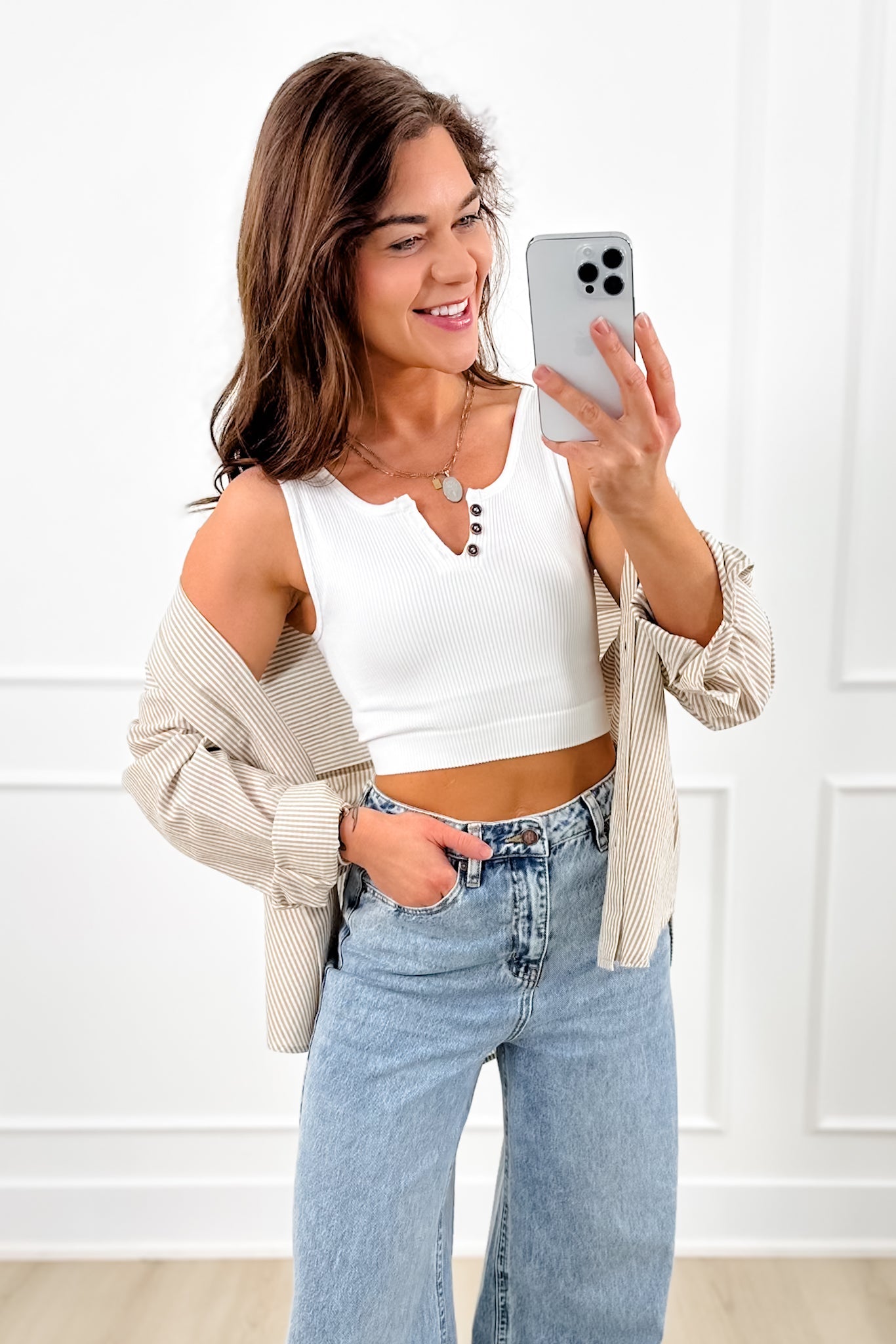Ribbed Sleeveless Cropped Tank Top