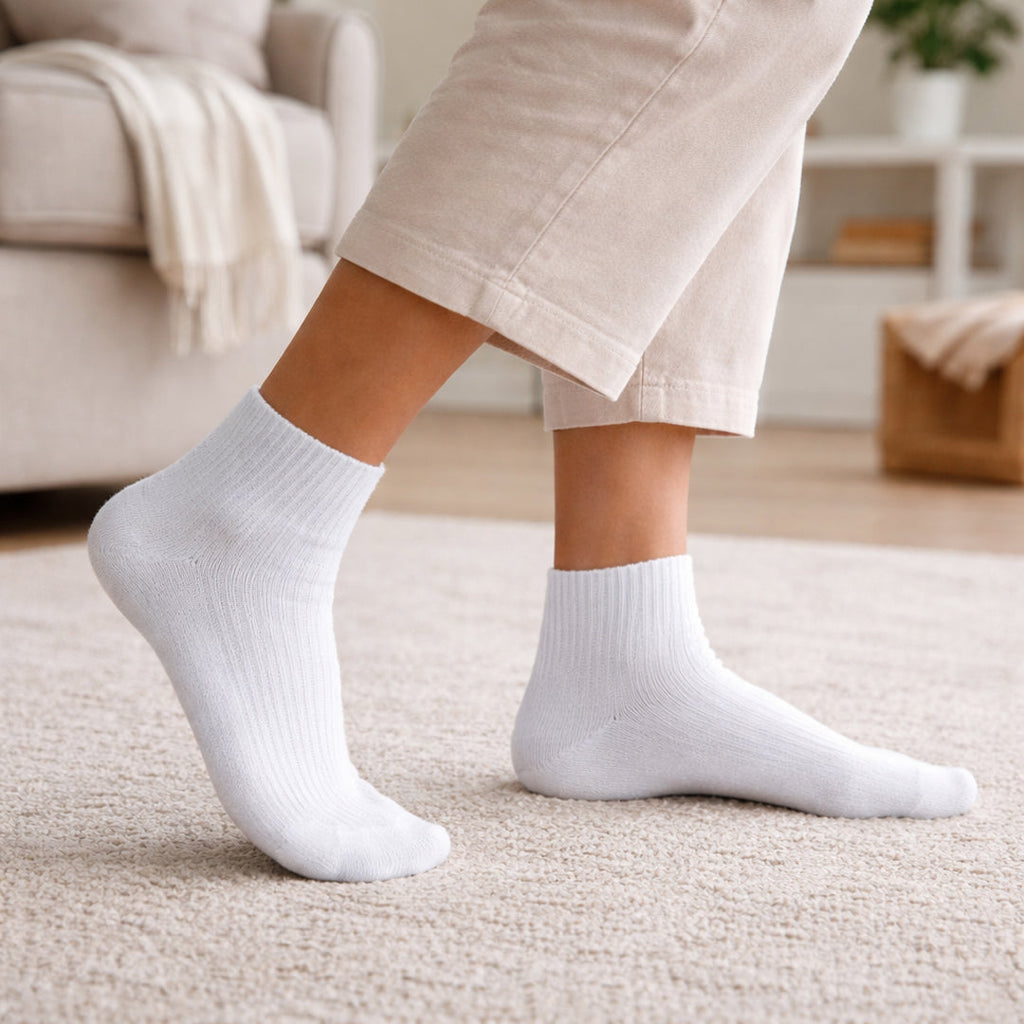 Calcetines Acolchados Pack 6 Blanco