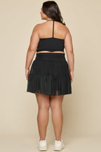 Falda con licra Brillare, control de abdomen y bolsillos