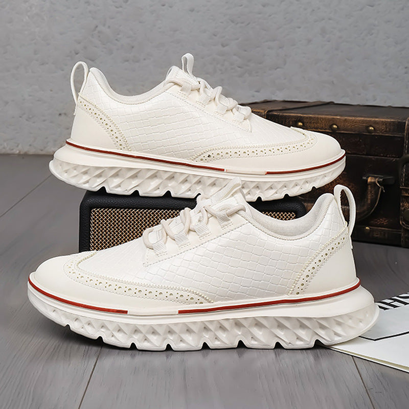 Zapatillas luxury Oxford Blanco perla