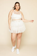 Falda con licra Brillare, control de abdomen y bolsillos