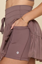 Falda con licra Brillare, control de abdomen y bolsillos