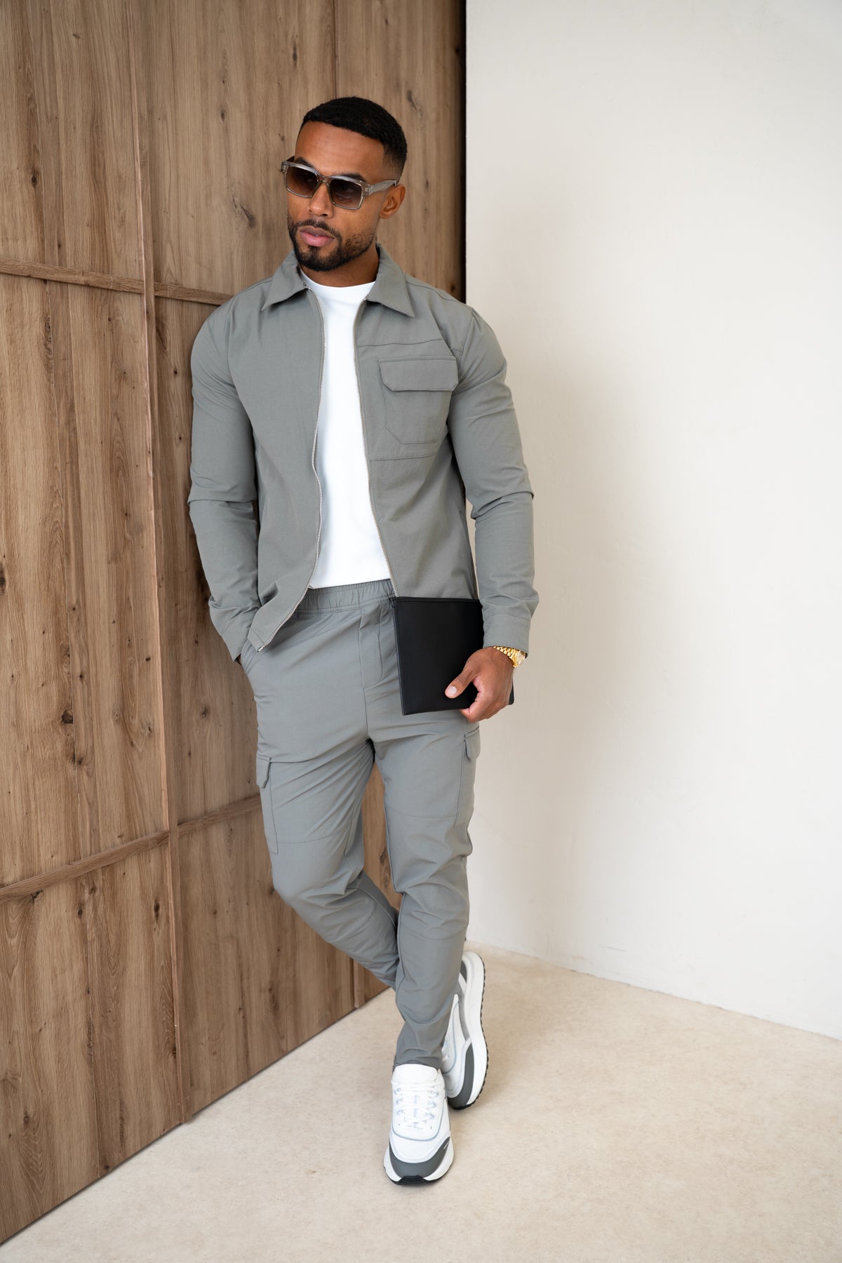Premium Detail Cargo Pants V2 - Taupe