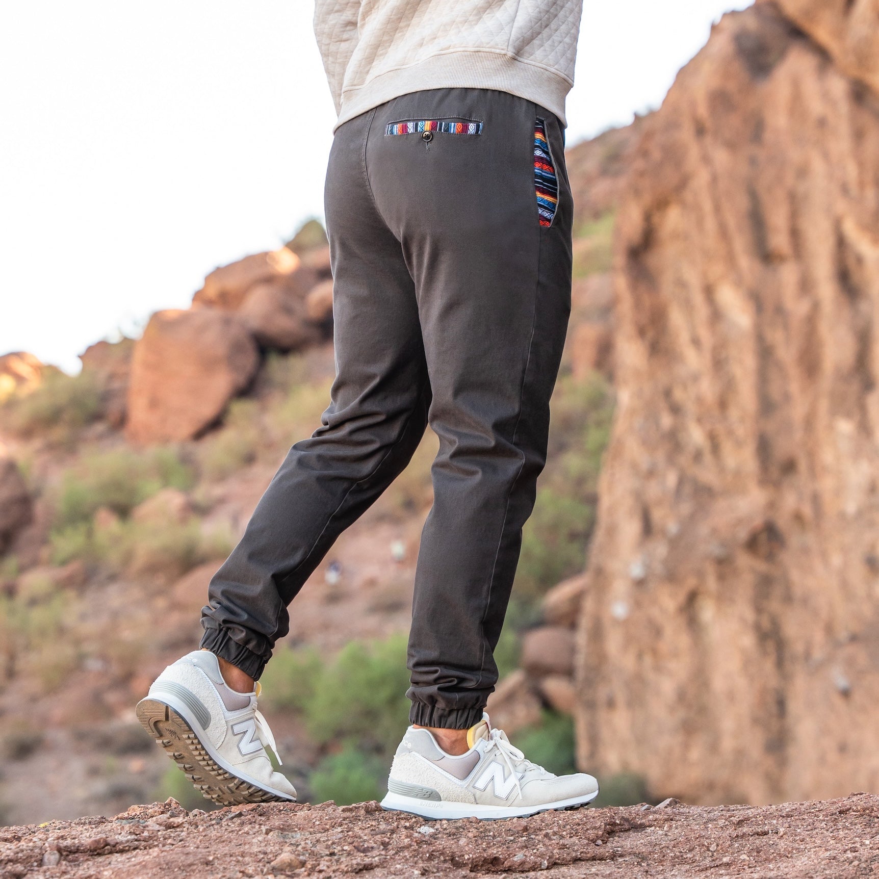 Jogger deportivo Brillare (elástico informal) - Charcoal