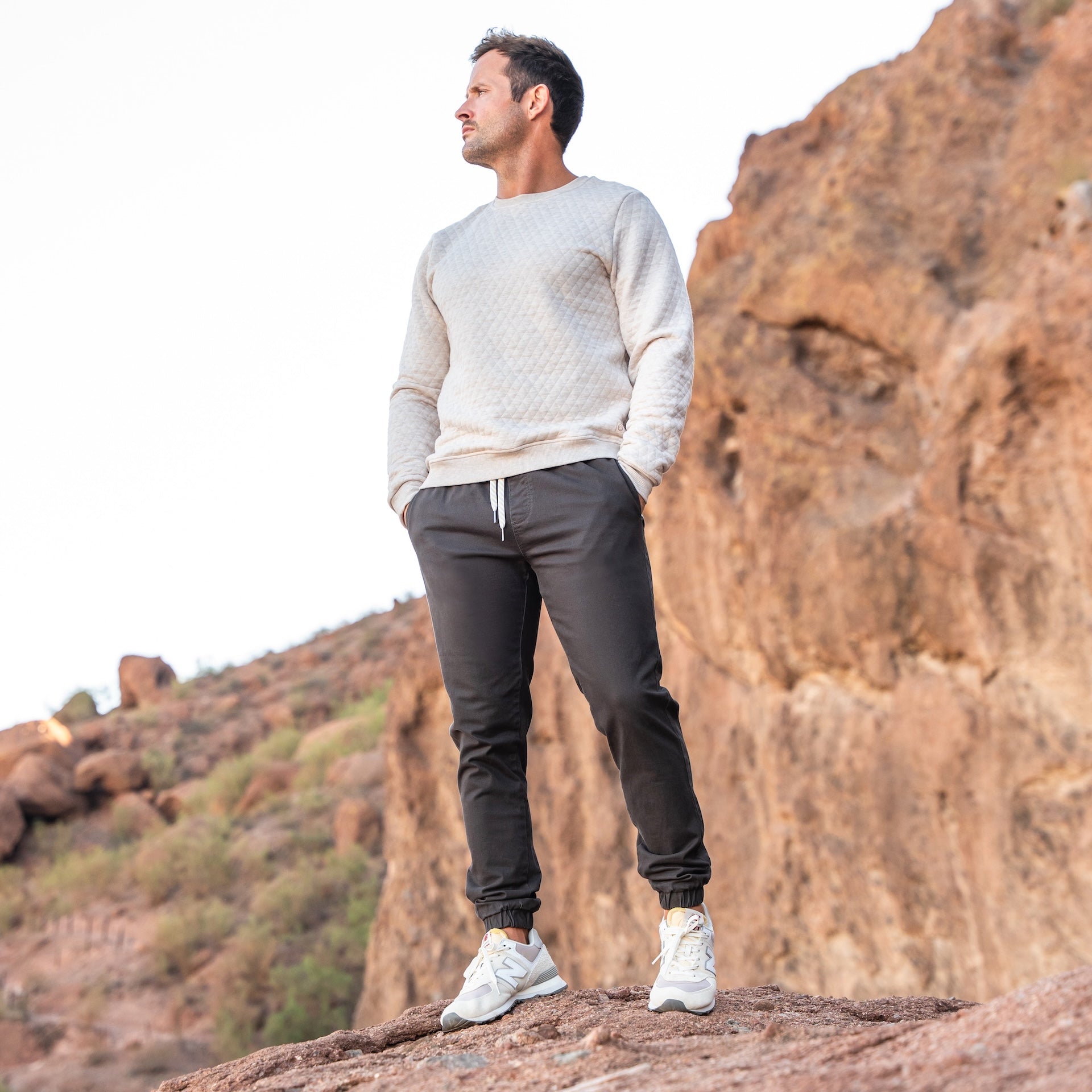 Jogger deportivo Brillare (elástico informal) - Charcoal