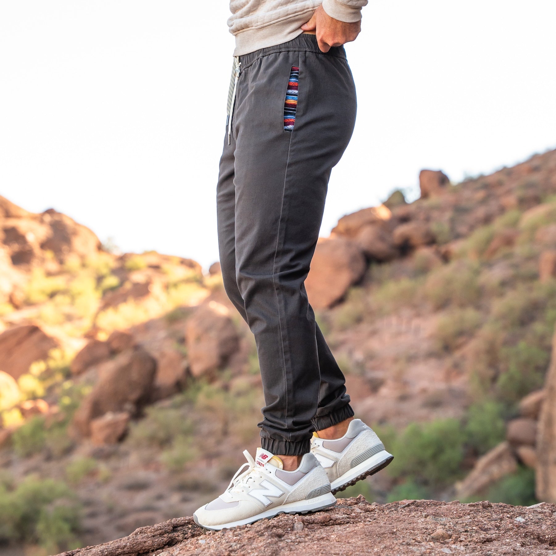 Jogger deportivo Brillare (elástico informal) - Charcoal