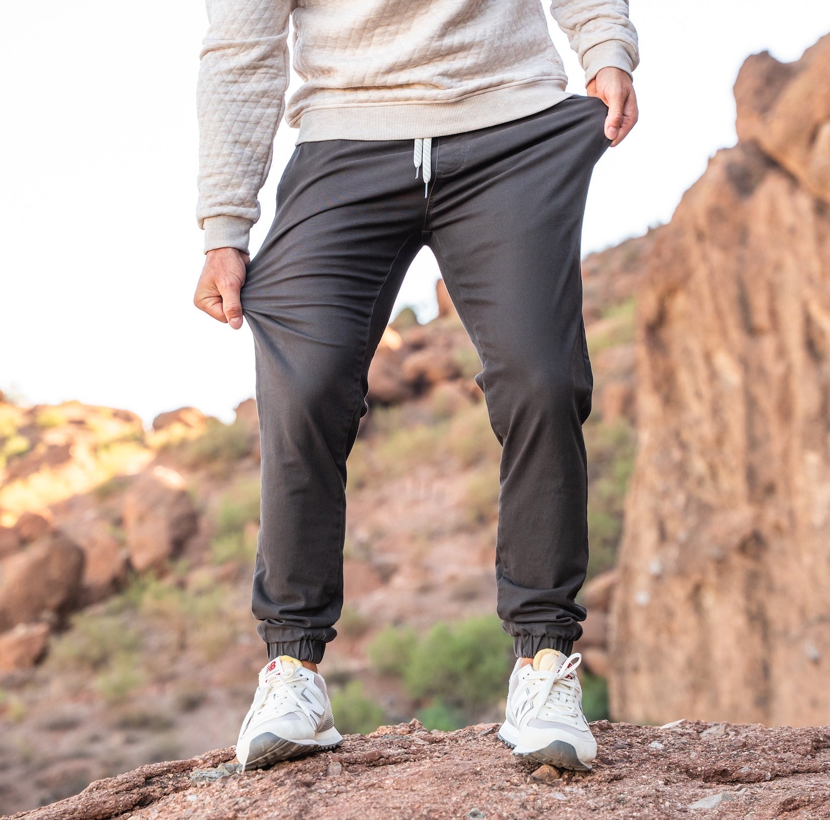 Jogger deportivo Brillare (elástico informal) - Charcoal