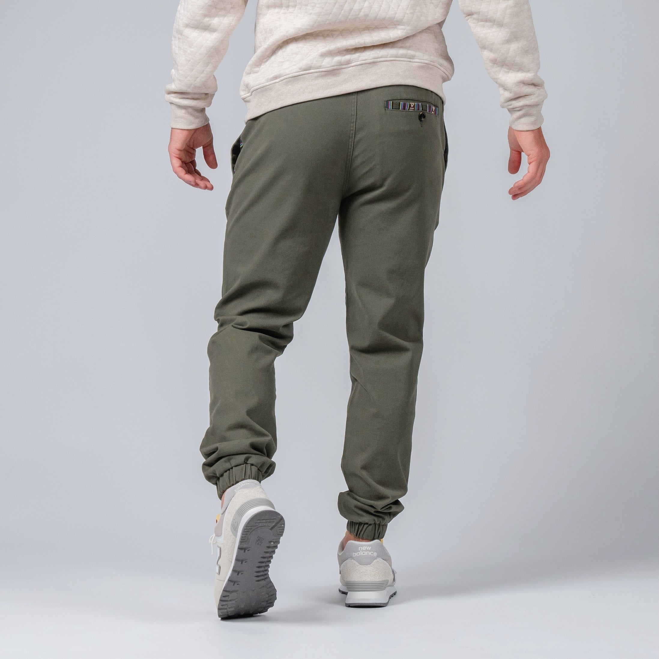 Jogger deportivo Brillare (elástico informal) - Olive