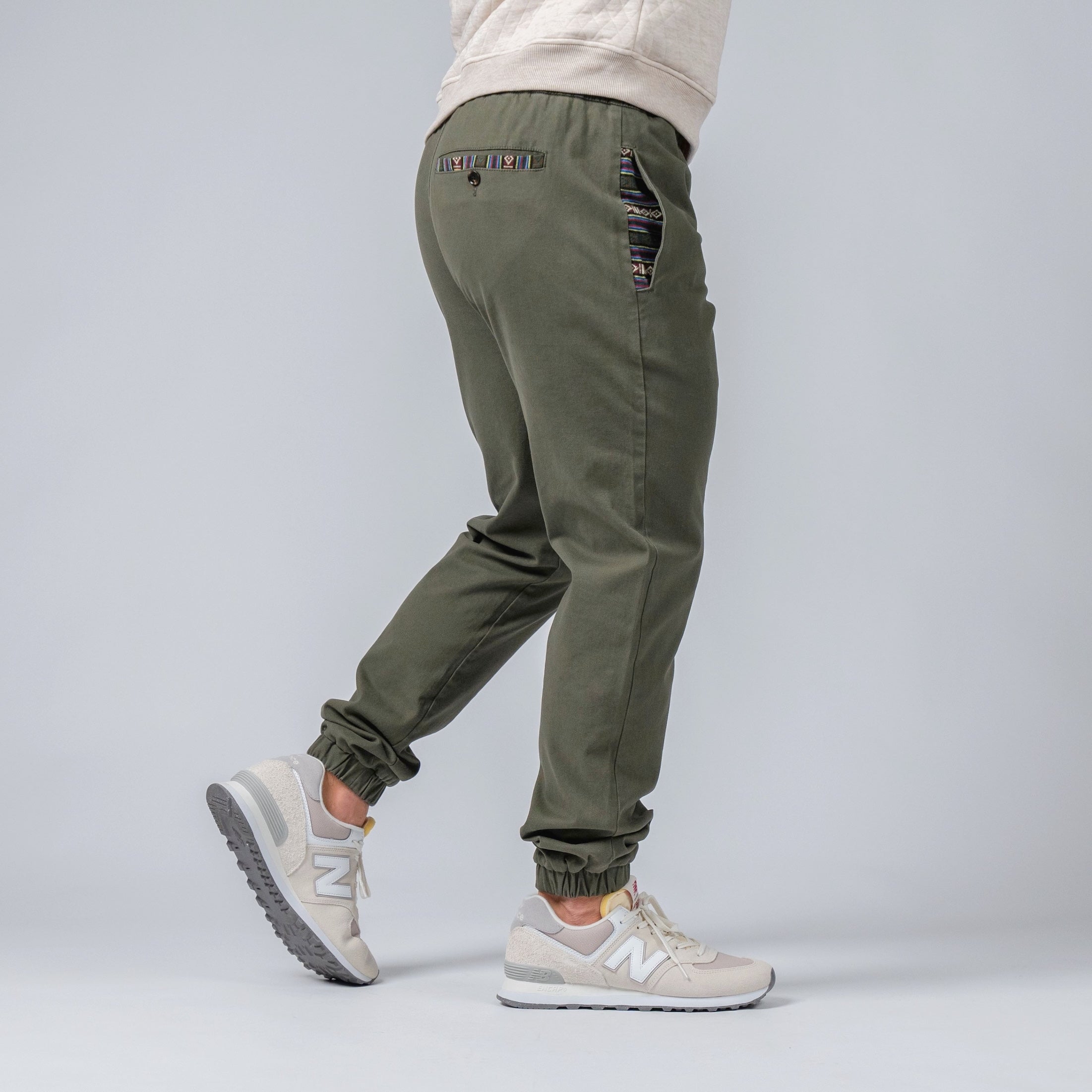 Jogger deportivo Brillare (elástico informal) - Olive