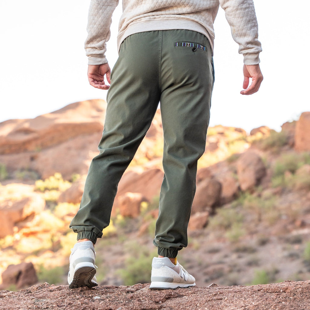 Jogger deportivo Brillare (elástico informal) - Olive
