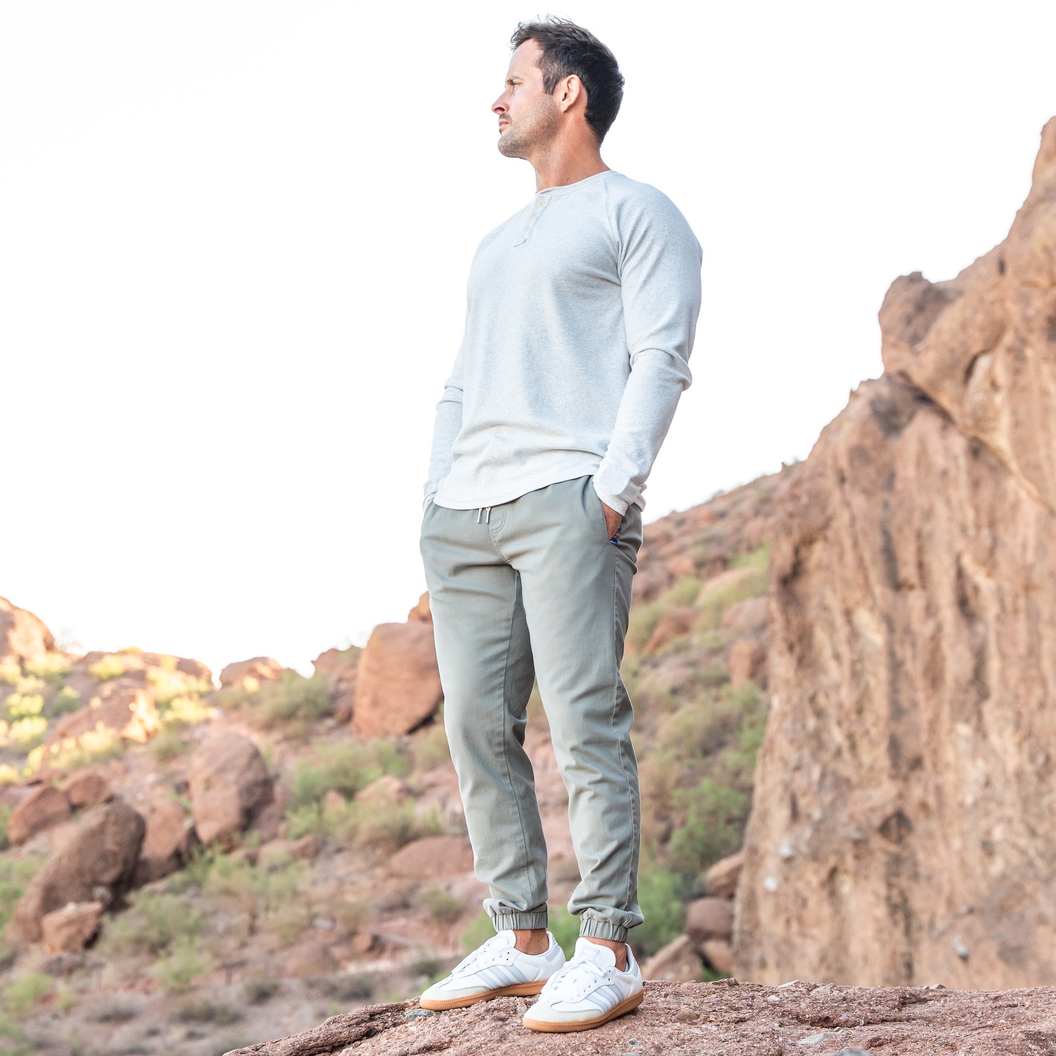 Jogger deportivo Brillare (elástico informal) - Ash
