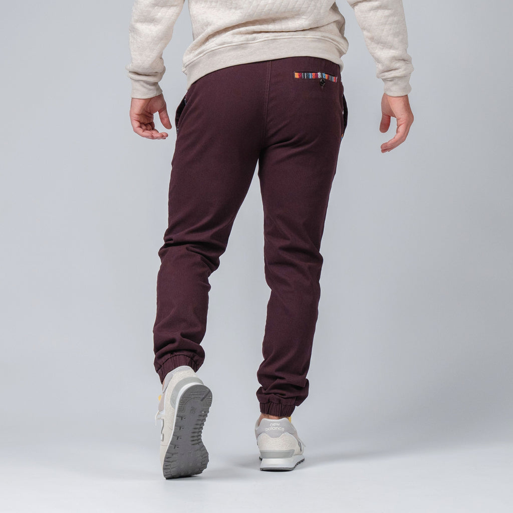 Jogger deportivo Brillare (elástico informal) - Merlot