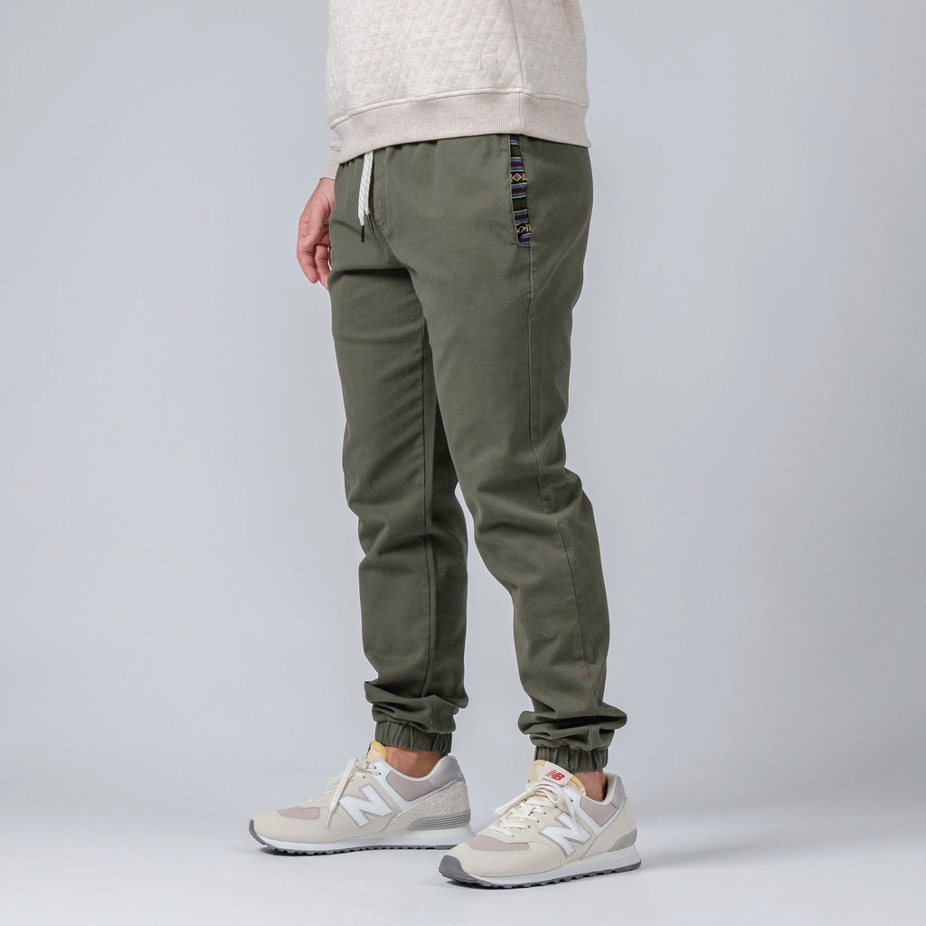 Jogger deportivo Brillare (elástico informal) - Olive