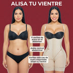 Body Shorts con Cremallera en la Entrepierna, para Control de Abdomen para Mujeres