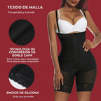 Body Shorts con Cremallera en la Entrepierna, para Control de Abdomen para Mujeres