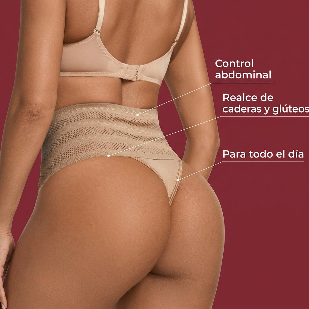 Panties moldeadoras de cintura alta para mujer, transpirables, con control de barriga
