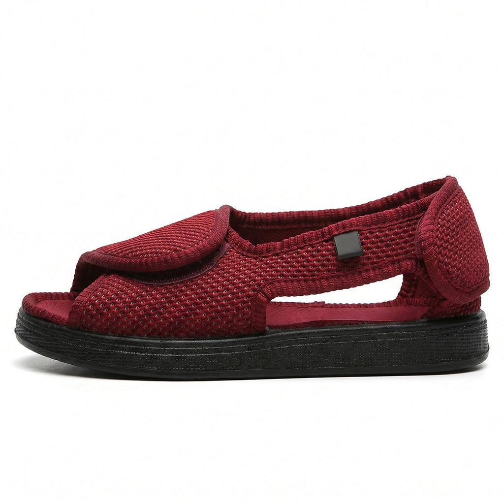 Sandalias Horma Ancha Chelsea Rojo