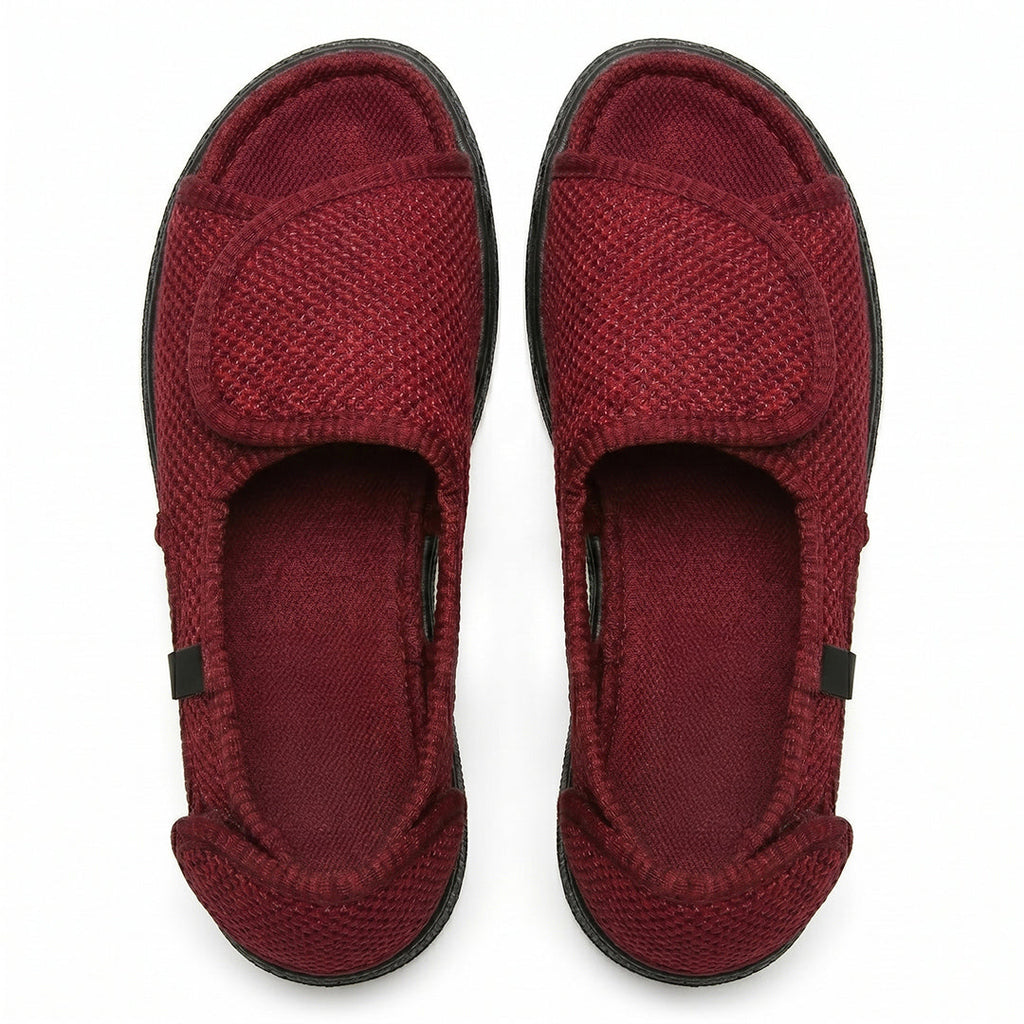 Sandalias Horma Ancha Chelsea Rojo