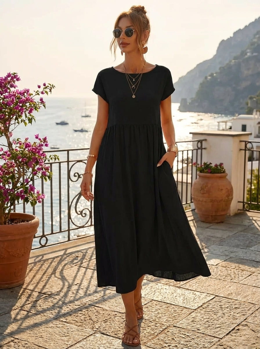 Gabrielle™ — Elegancia atemporal, vestido fluido
