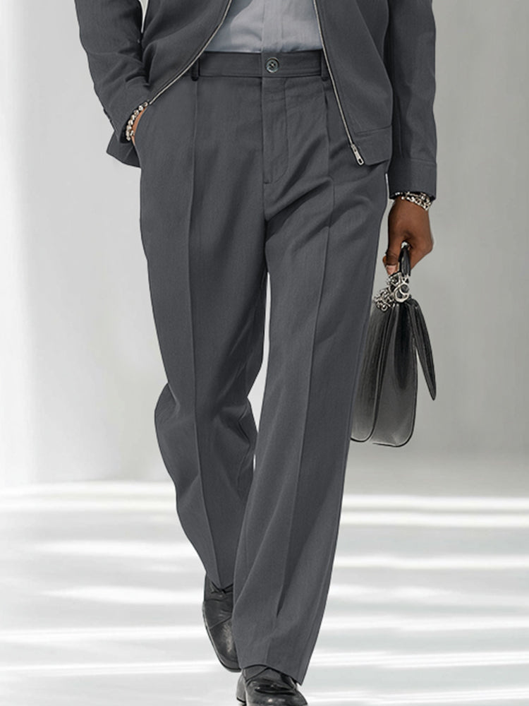 Conjunto de chaqueta y pantalón finos de moda moderna