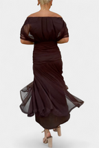 Vestido envolvente cruzado con control de abdomen