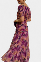 Vestido envolvente cruzado con control de abdomen