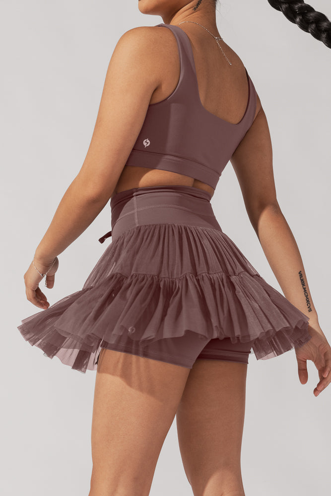 Falda con licra Brillare, control de abdomen y bolsillos