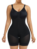 Faja posparto colombiana para mujer: control de abdomen, levantamiento de glúteos, faja moldeadora con cremallera en la entrepierna.