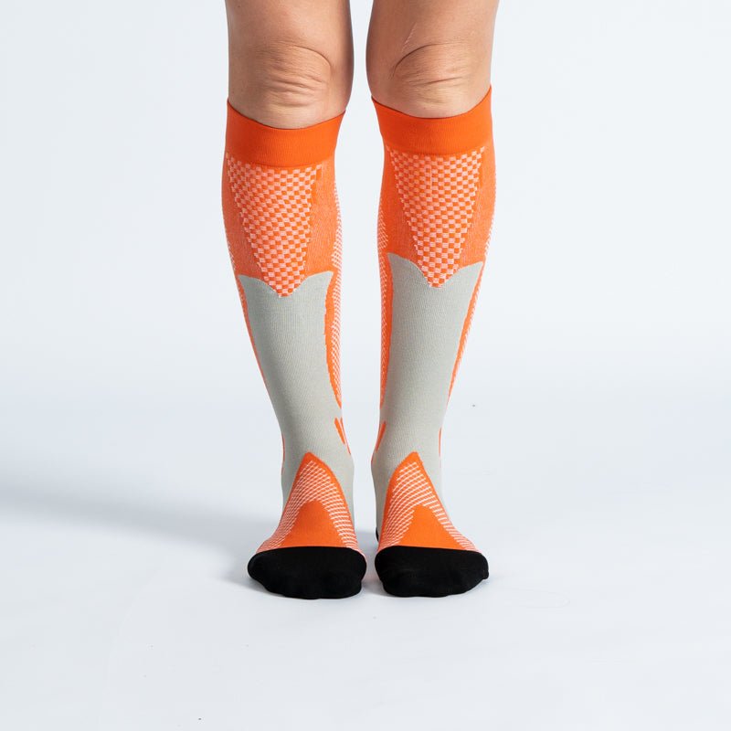 Calcetines Compresión Graduado Naranja