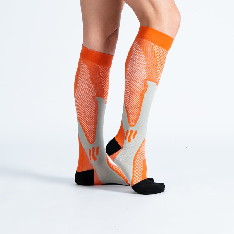 Calcetines Compresión Graduado Naranja