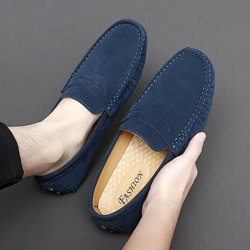 Mocasines de ante