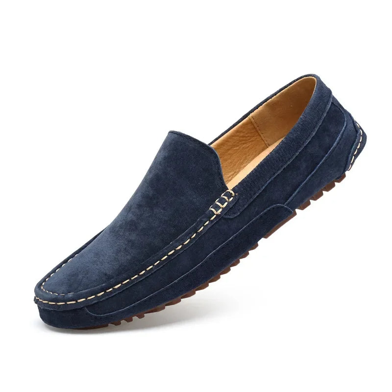 Mocasines elegantes de ante de primera calidad
