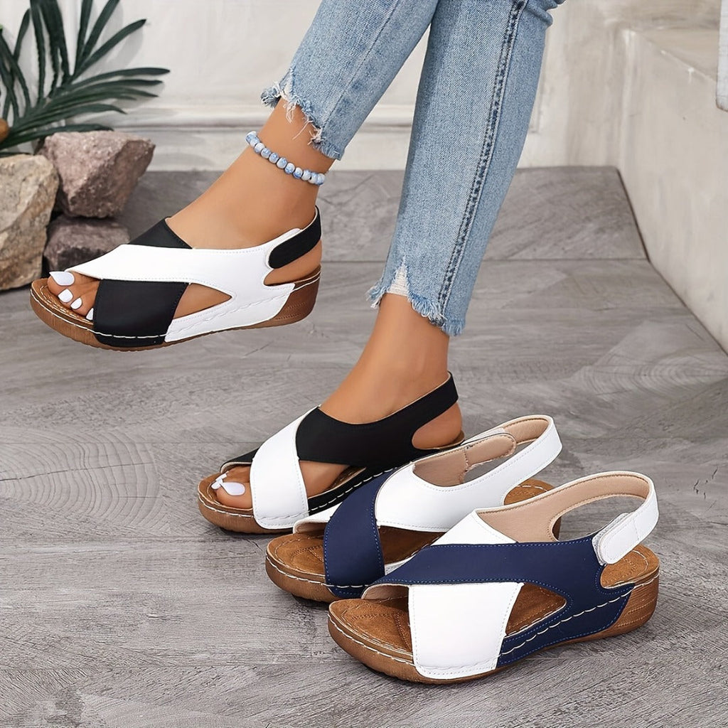 Gela - Sandalias cómodas de punta abierta