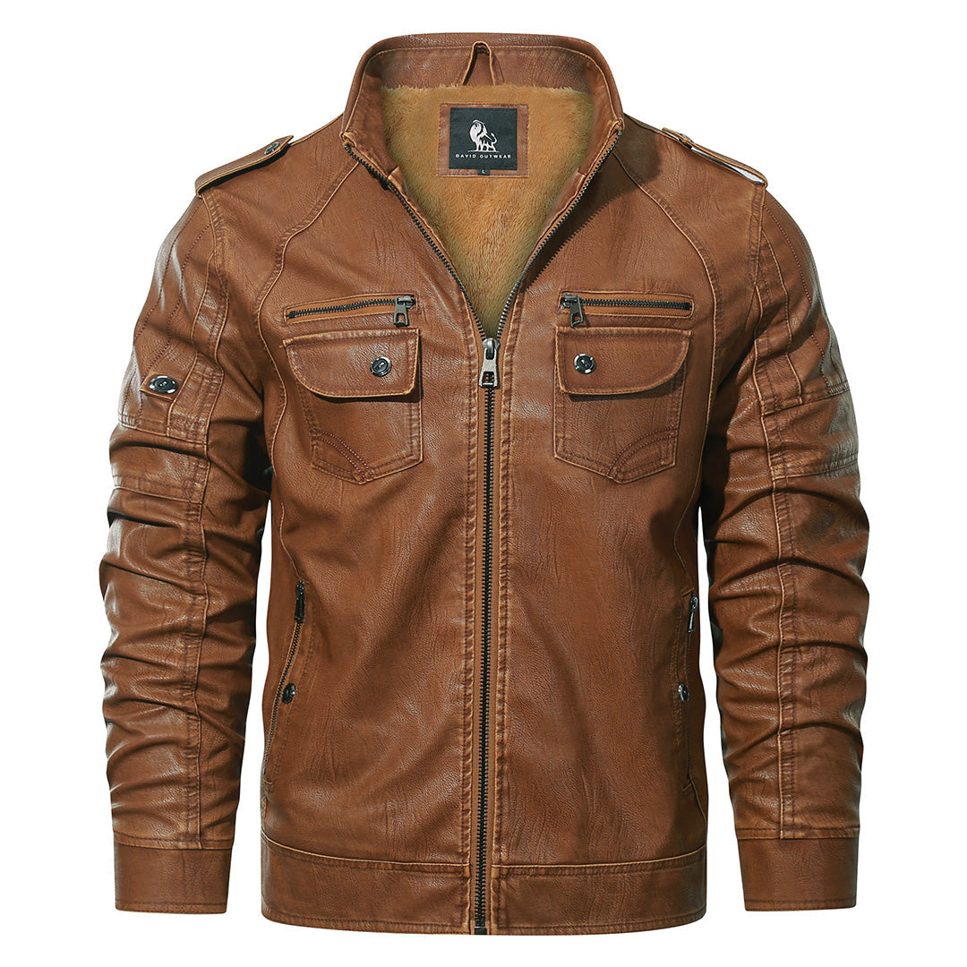 Chaqueta de motorista de forro polar