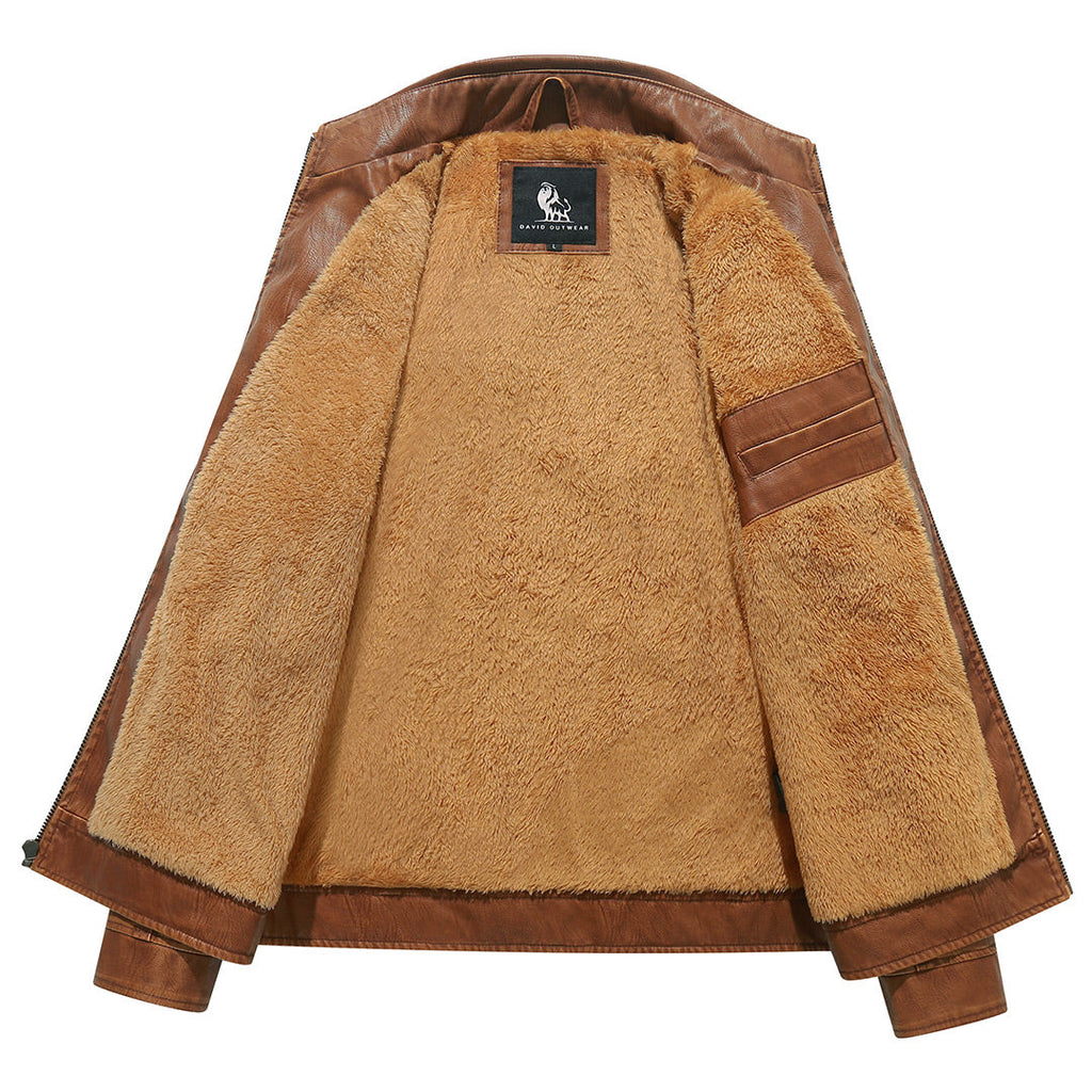 Chaqueta de motorista de forro polar