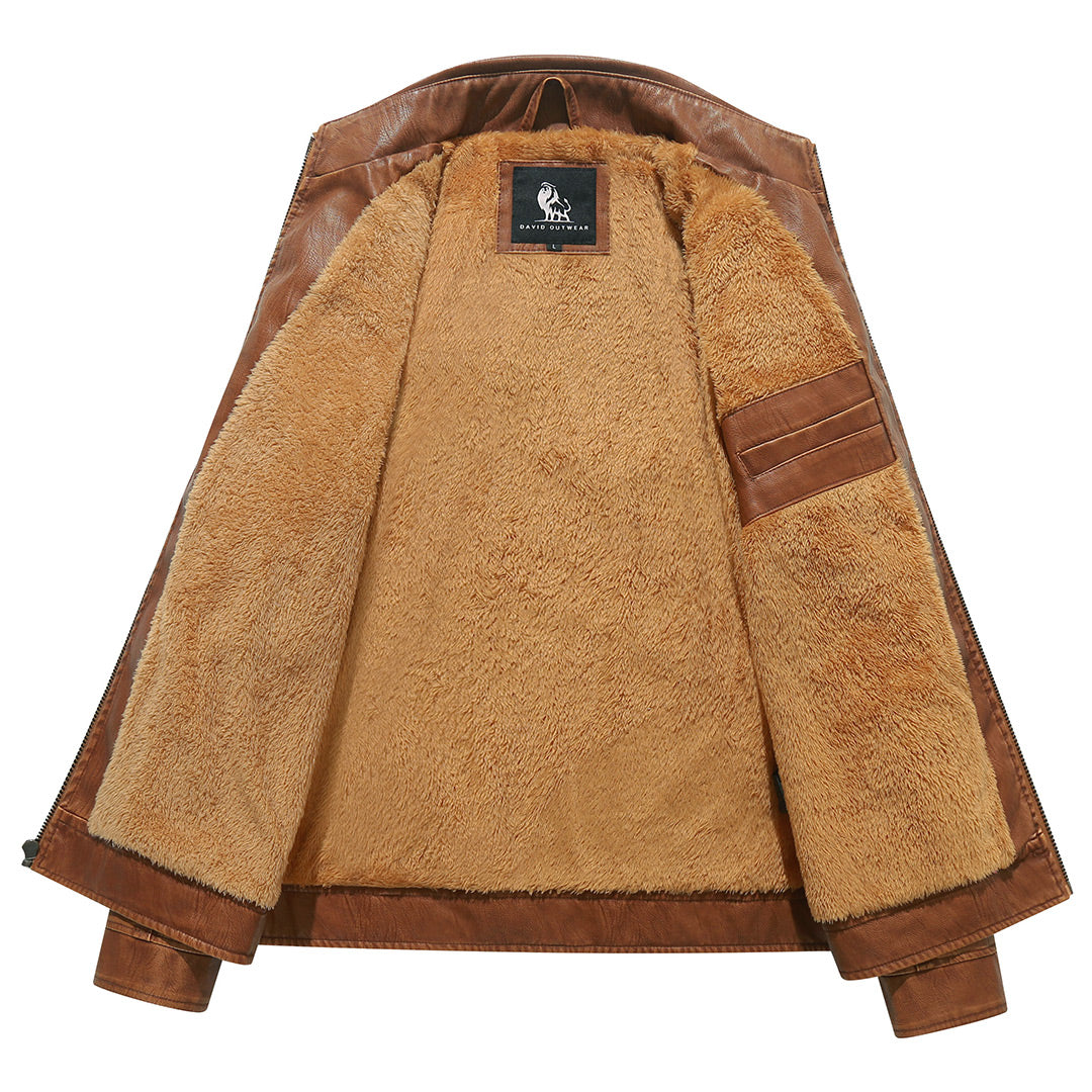 Chaqueta de motorista de forro polar