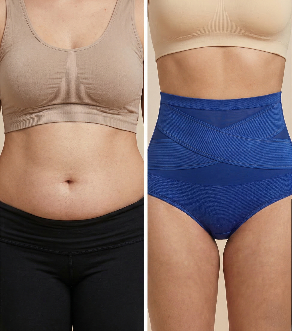Pack x4 Panties con control de abdomen y moldeador de cintura.