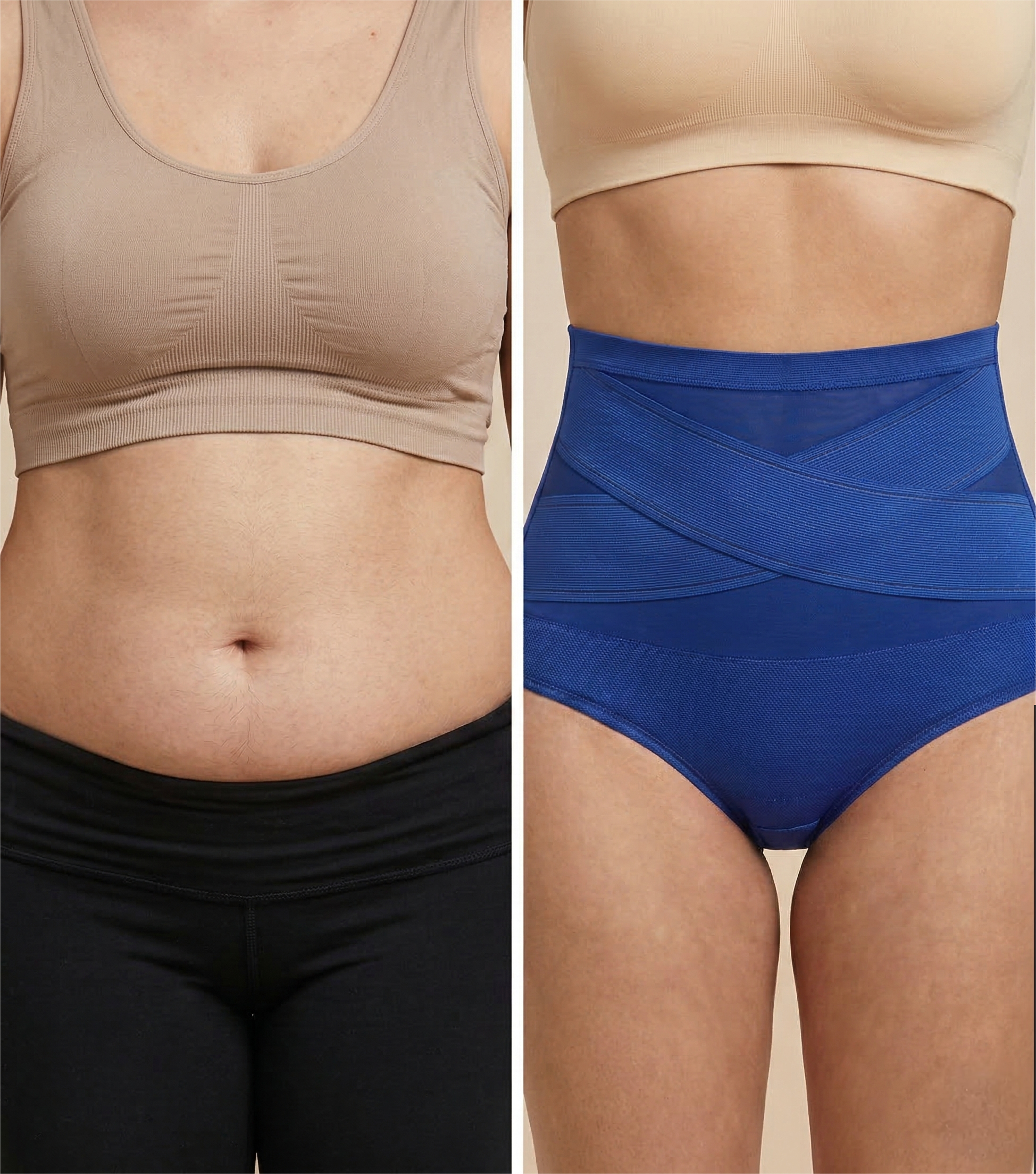 Pack x4 Panties con control de abdomen y moldeador de cintura.