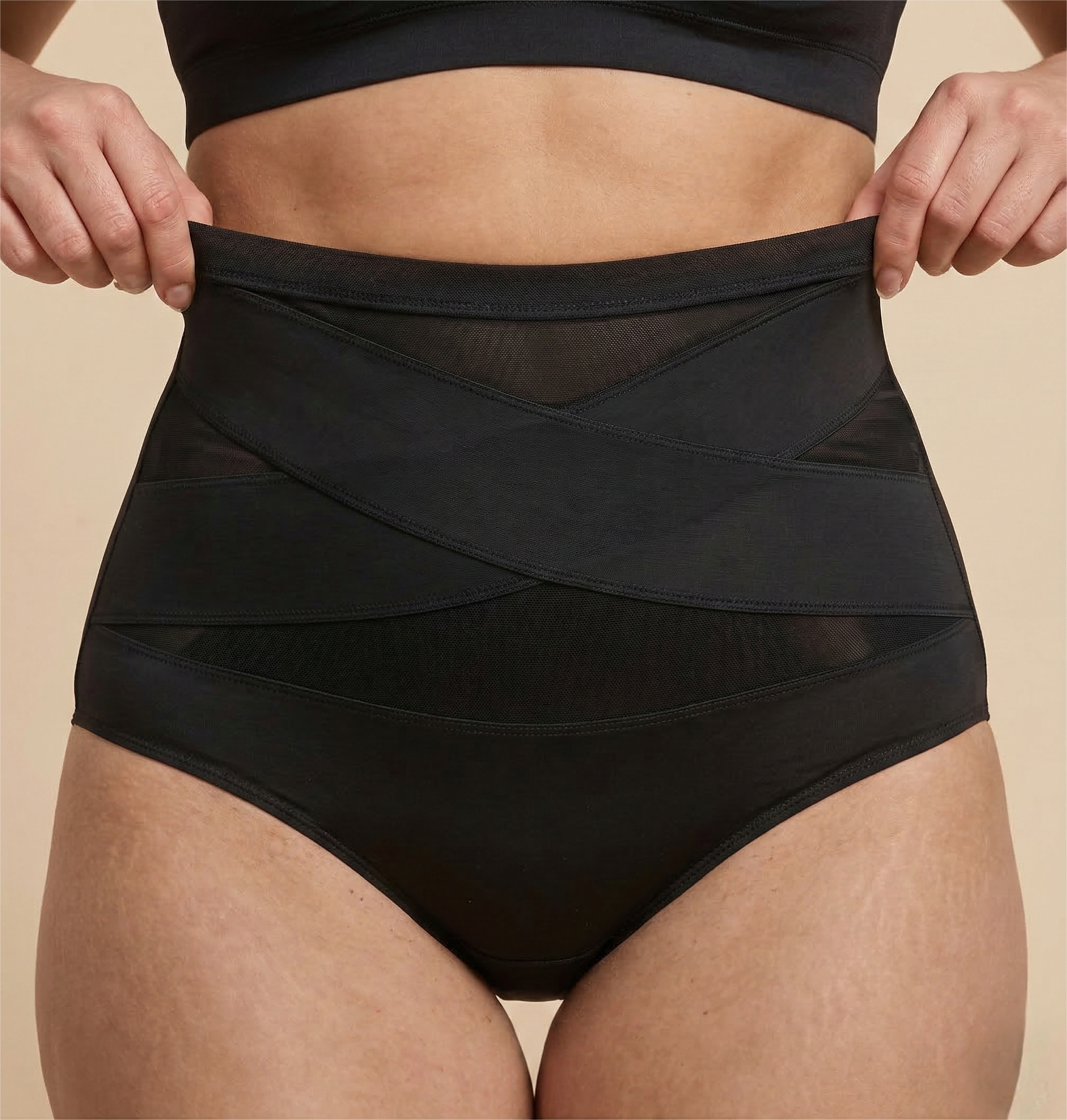 Pack x4 Panties con control de abdomen y moldeador de cintura.