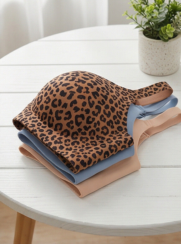 Sujetadores push-up Leopardo - Pack x3