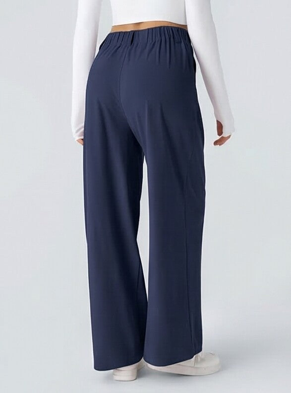 Pantalón elástico de cintura alta