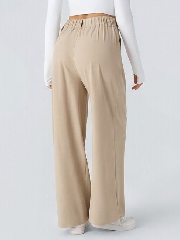 Pantalón elástico de cintura alta