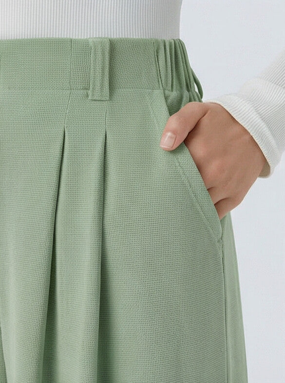 Pantalón elástico de cintura alta