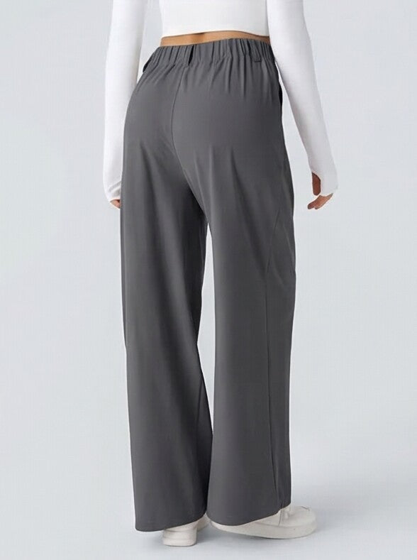 Pantalón elástico de cintura alta