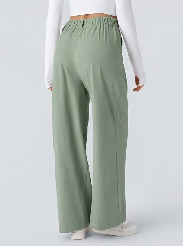 Pantalón elástico de cintura alta