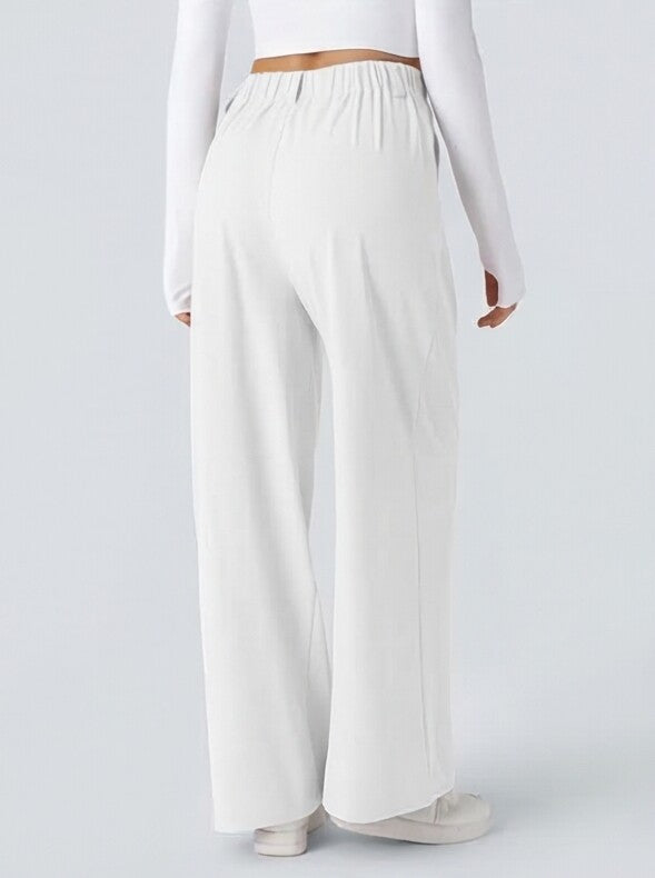 Pantalón elástico de cintura alta